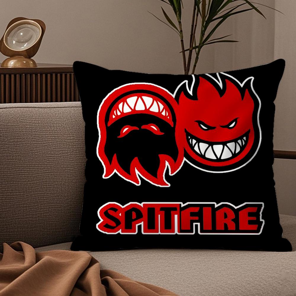 Fighter Aircraft SSpitfire Cushion Cover Plush Fabric Soft DoubleSided Printed Sofa Warm Winter Home Child Gift Pillow Case