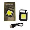 Factory Low Price Magnetic Cob Flood Worklight Usb Rechargeable Led Emergency Pocket Work Light Keychain Mini