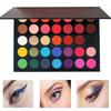 Палетка теней для век Beauty Glazed из 35 цветов: Палетка теней для век с перламутровым/матовым финишем, полупрозрачная, увлажняющие компоненты, в западном стиле, портативная,