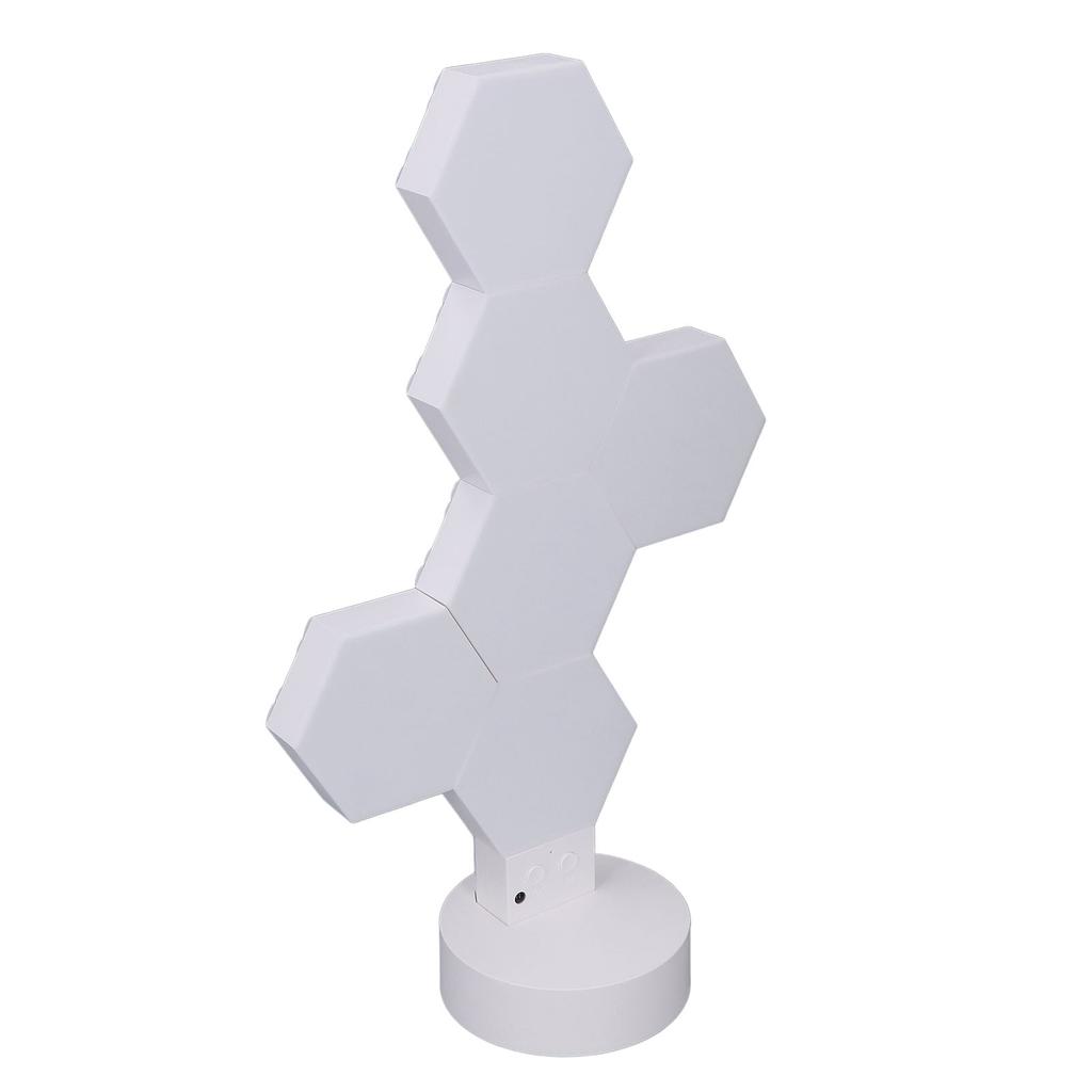 6шт светодиодных шестиугольных ламп для настенного беспроводного RGB музыкального синхронизатора DIY шестиугольный игровой свет с пультом дистанционного управления