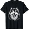 Alaskan Malamute Graphic Art Design T-Shirt
