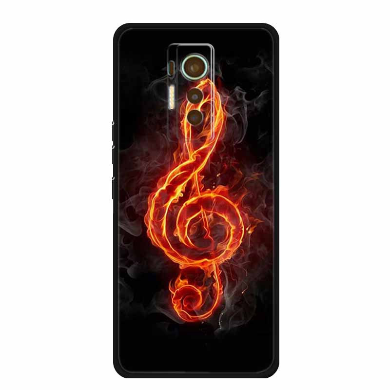 Чехол для Tecno Phantom X 2021 Животные ТПУ Силикон Мягкая Защитная Крышка Телефона Чехлы для PhantomX 2021 AC8 Защитный Ударопрочный Волк