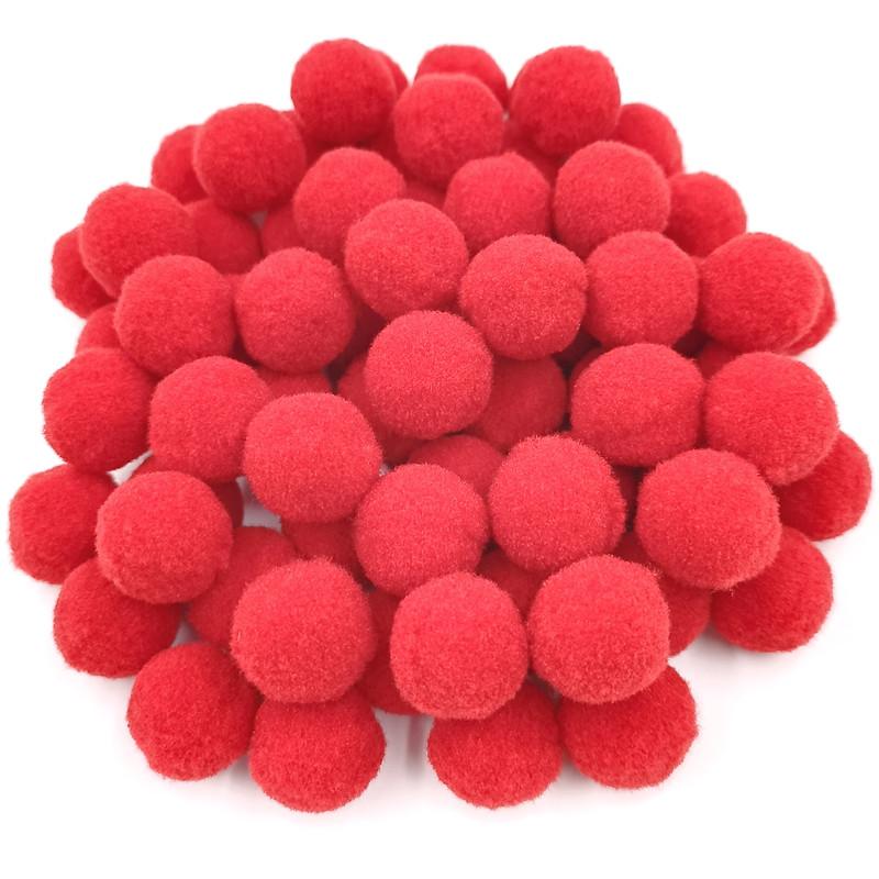 Soft 18/25mm Jewelry Accessories Kids Toy Multicolor Sewing Craft Fluffy Ball Plush Ball DIY Handmade Material Clothing Decoration Pompom Accessories