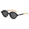 Literary Small Oval Sunglasses Punk Beach/Travel/Streetwear Glasses Flat Glasses  for Women & Men