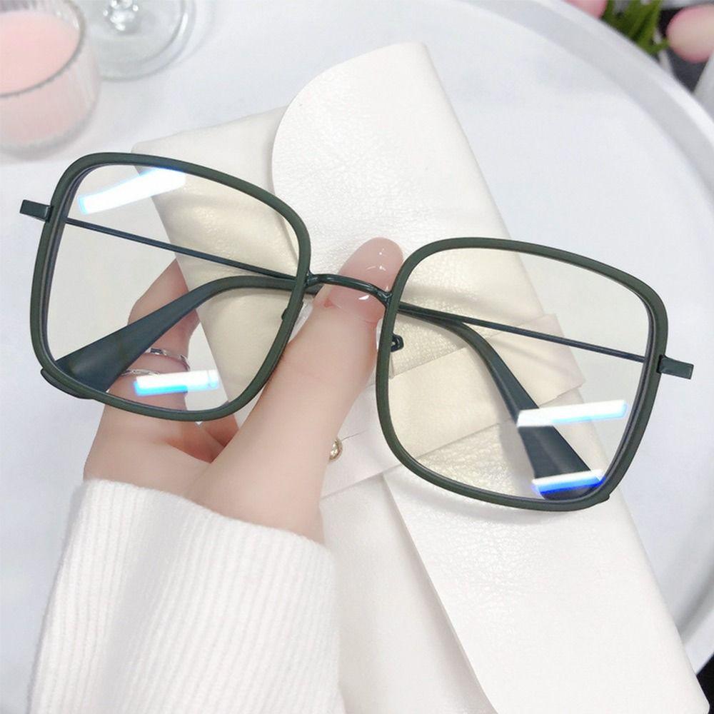 Portable Blue Ray Blocking Anti-Blue Light Glasses Eye Protection Metal Square Eyeglasses Ultralight Pc Frame Eyewear Men Women