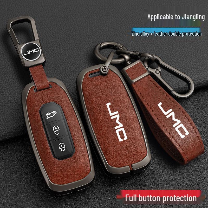 Jiangling Yuhu 7 Key Case: Fits Yusheng S350/S330, Transit, New Baodian - Metal Shell for Men