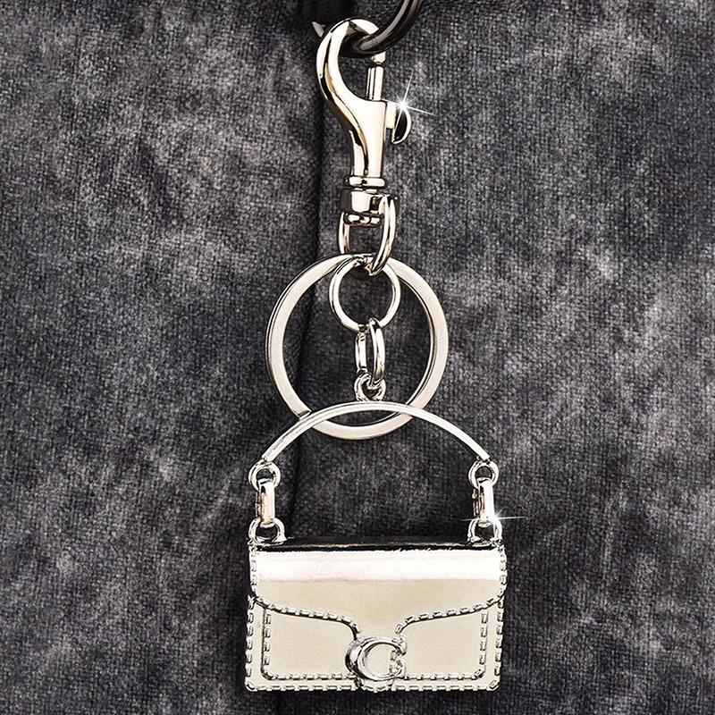 Модный изысканный мини-брелок в форме сумки, брелок для женщин, безделушка, металлический брелок, украшение для рюкзака, аксессуары, подарки