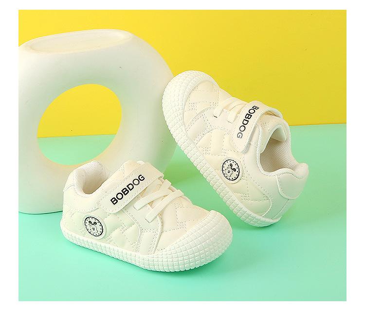 Babu Dou 2026 Весна Кожаные Детские Туфли: Мягкие детские туфли для девочек и функциональные противоскользящие детские ботинки для мальчиков.