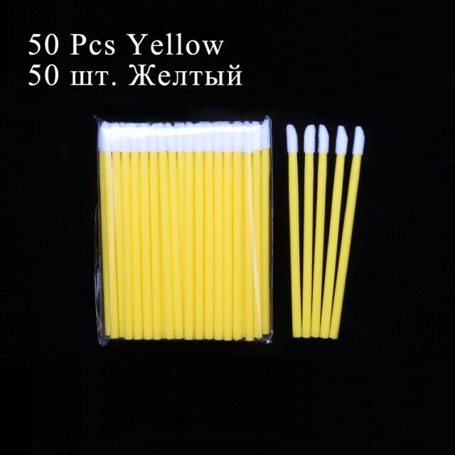 50/100pcs Disposable Makeup Lip Brush Lipstick Mascara Wands Applicators Eyelash Eyeshadow Lip Gloss Brushes Cosmetic Tools