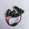 Lyr Universal Car Cigarette Lighter Splitter Adapter 1 Male To 2 Female Sockets Y Splitter with On Off Switch