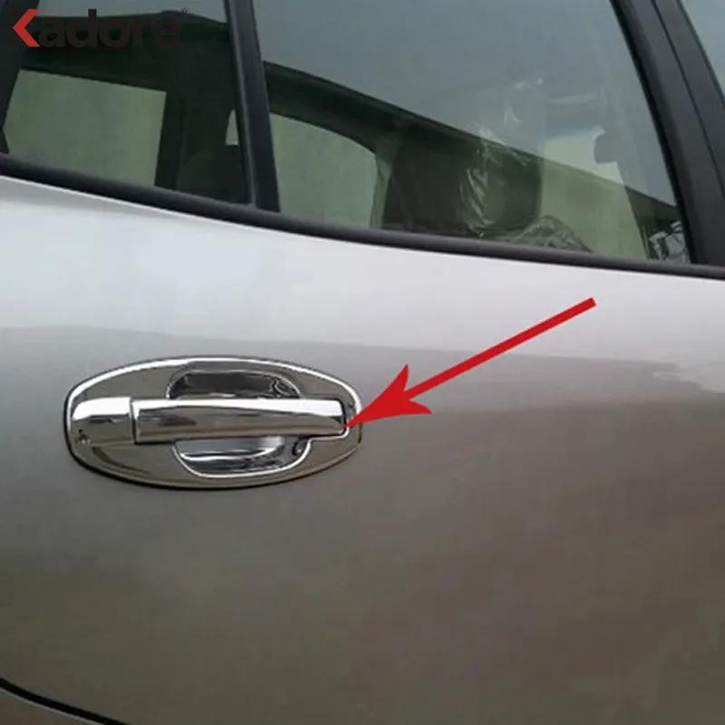 Side Door Handle Bowl Cup Cover Trim For Hyundai Santa Fe 2001 2002 2003 2004 2005 2006 Chrome Car Exterior Accessories
