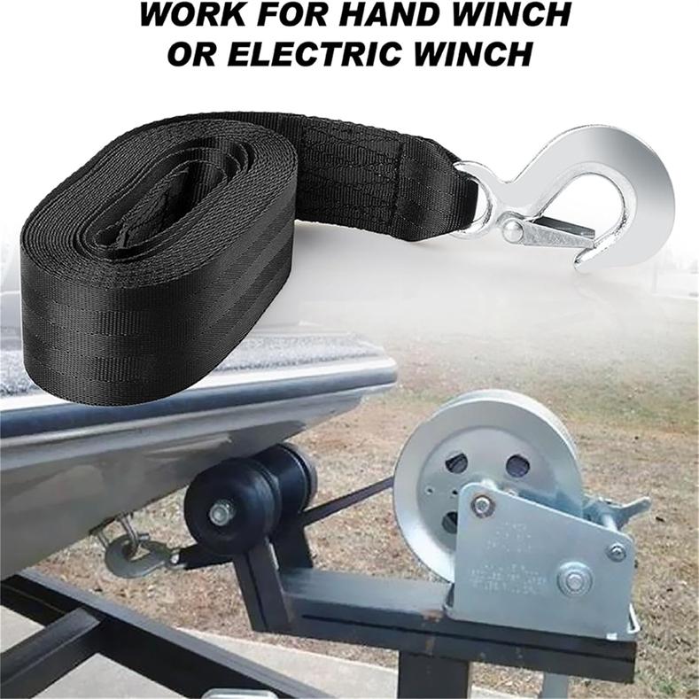 Car Trailer Winch Strap with Heavy Duty Hook Creative Boat Trailer Winch Strap Replacement