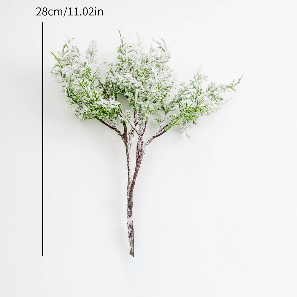 1 шт. Рождественская елка Сосновые ветки Искусственные Поддельные растения Снежные сосны Гирлянда Для Рождественского венка Украшение для вечеринки Рождественские подарки Украшение