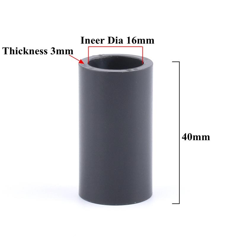 1~5 шт. 16 мм темно-серые фитинги для труб из ПВХ, соединители для аквариума, прямой тройник, колено, соединительное соединение, садовая труба из ПВХ, аксессуары для самостоятельного монтажа