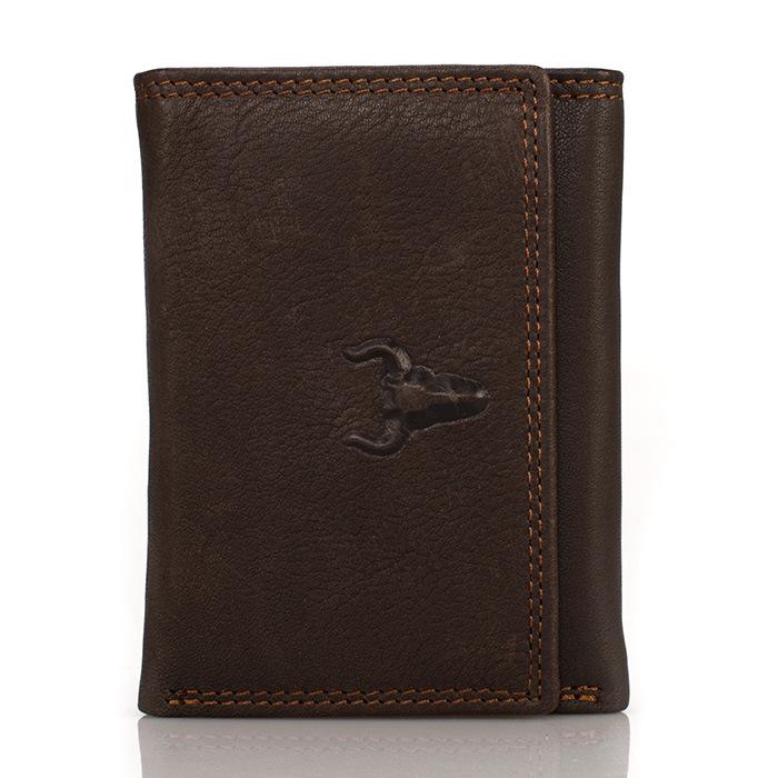 Кошелек тройного сложения и держатель для карт из натуральной кожи – повседневный вариант из коровьей кожи с отделениями для нескольких карт для мужчин и женщин.