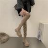 Knee Boots Women's Boots Thick-soled High Boots Spring and Summer New Thin Boots French Suede Elastic Boots Long Boots