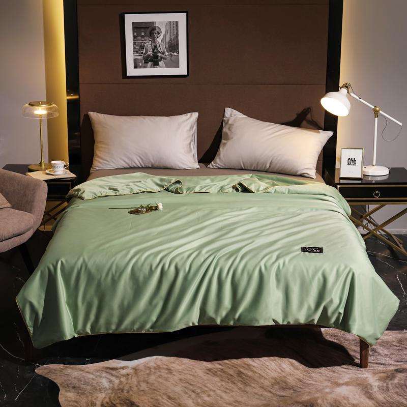 Летнее одеяло с охлаждающим эффектом, тонкое летнее однотонное одеяло для двуспальной кровати размера «queen-size», охлаждающее одеяло из микрофибры, легкое покрывало