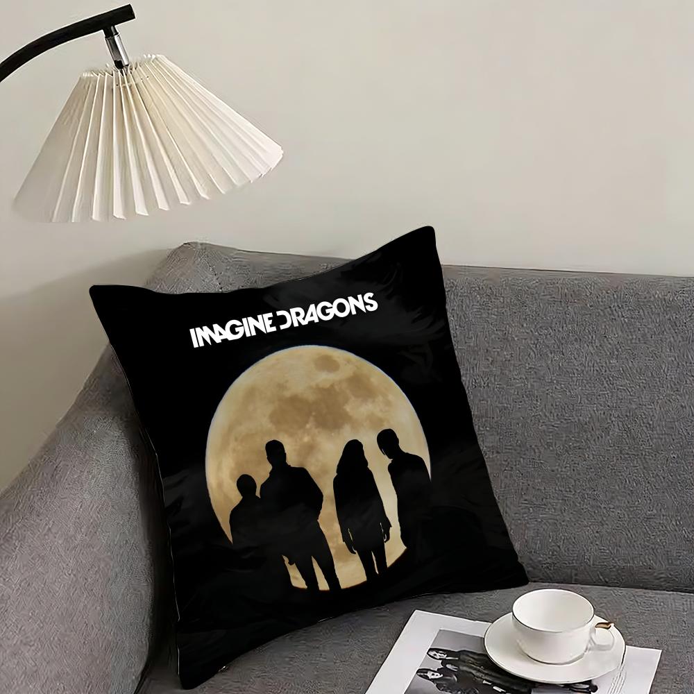 I-Imagine Dragons Наволочка для подушки-подушки Ультрамягкая, приятная для кожи ткань Облачный комфорт и скрытая молния