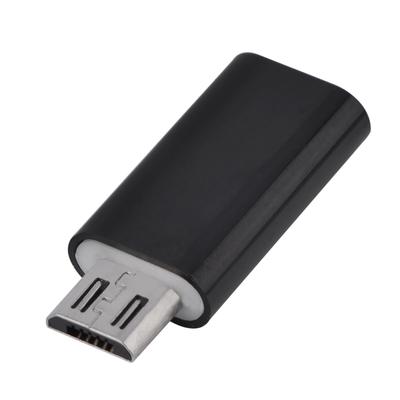 Адаптер-конвертер Micro USB Male to USB 3.0 Type C Female для синхронизации и зарядки Android (черный)