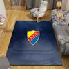 Djurgårdens IF Flannel Pattern Square Carpet,Area Rug,Carpet Rug for Living Room Bedroom Sofa Playroom Decor,Non-slip Floor Mat