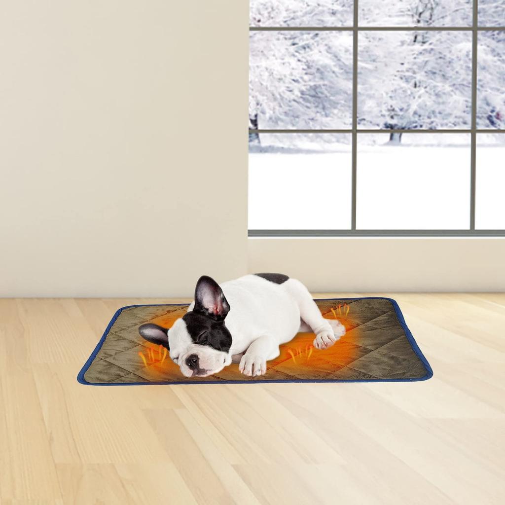 Warm Pad For Cat Dog Waterproof Anti-Skid Soft Heat Storage Heating Blanket