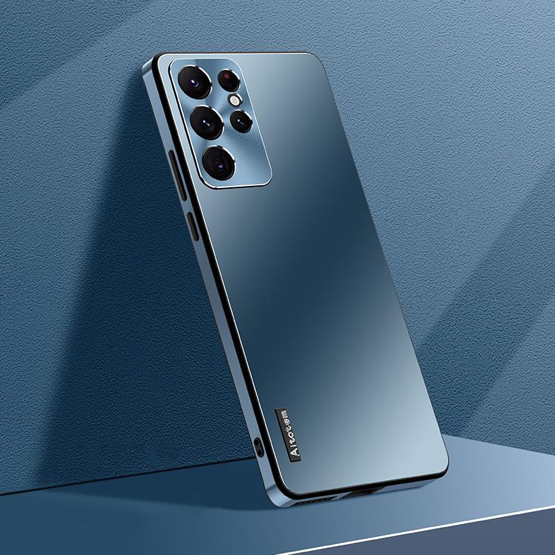 Полный противоударный чехол из ТПУ на 360° для Samsung Galaxy S23 S22 S21 Ultra Plus 5G S22 S23, алюминиевый металлический объектив, броня, полная защита, мобильный чехол