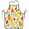 1pc Cute Cartoon Fruits Pattern Apron, Durable And Easy to Clean, Adjustable Waistband, Polyester Material, for Kitchen Cooking, Gardening, Orchard Pi
