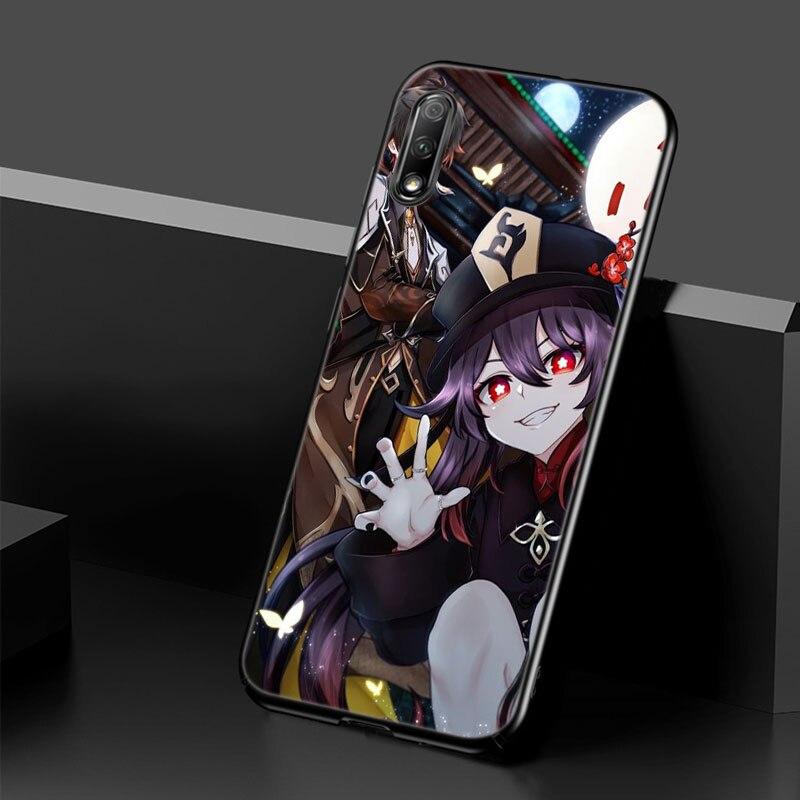 Genshin Impact Hutao Case For Huawei Honor 10X Lite 7A 8A 9X 20 Pro 7S 8C 8S 8X 9A 9C 10i 20i 30i 20E 20S 8 10 Lite Black Cover