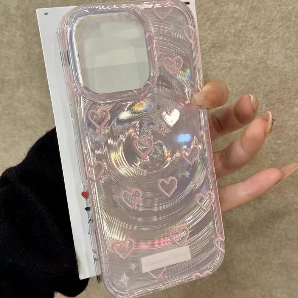 Радужный глянцевый чехол для телефона для iPhone 11 13 14 15 16 17 Pro 17 13 14 15 Pro Max Высококачественный чехол с полной защитой в фантазийном цветочном стиле