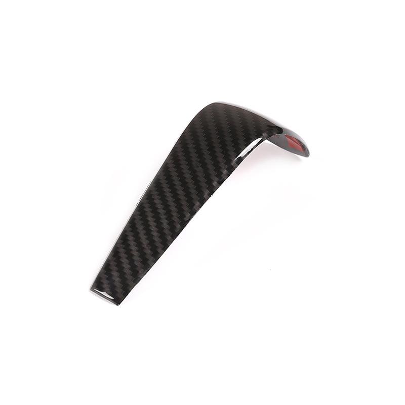 Carbon Fiber Texture Interior Gear Shift Knob Head Cover Trim For BMW 1 3 Series E87 E90 E92 E93 2006 - 2009 2010 2011 X1