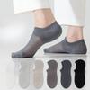 Men Spring and Summer Thin Invisible Off with Breathable Ice Silk Boat Socks