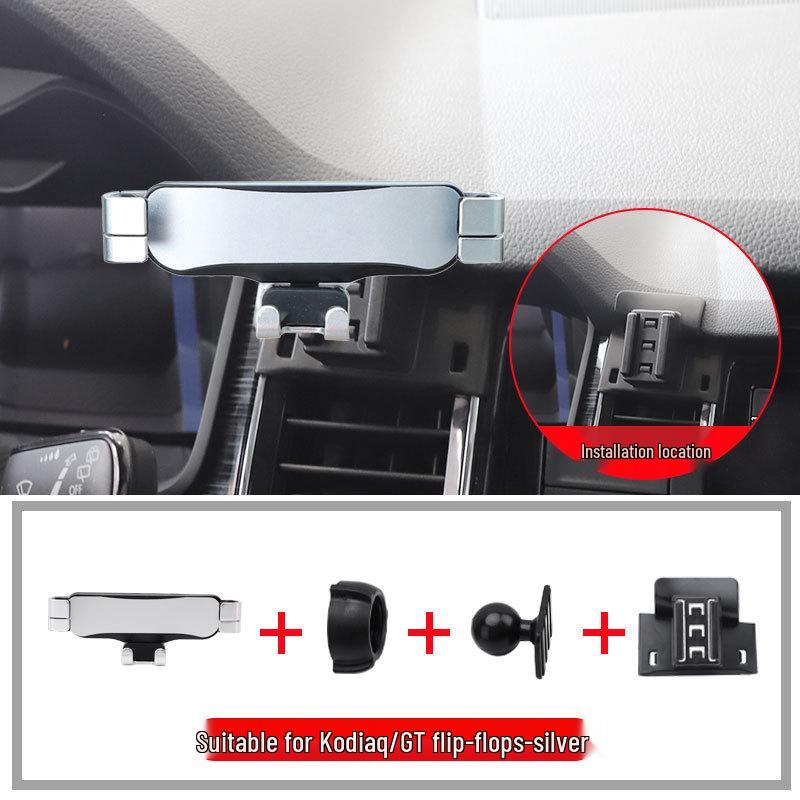 Wireless Charging Phone Holder for 2017-2022 Skoda Kodiaq/GT with Navigation Compatibility