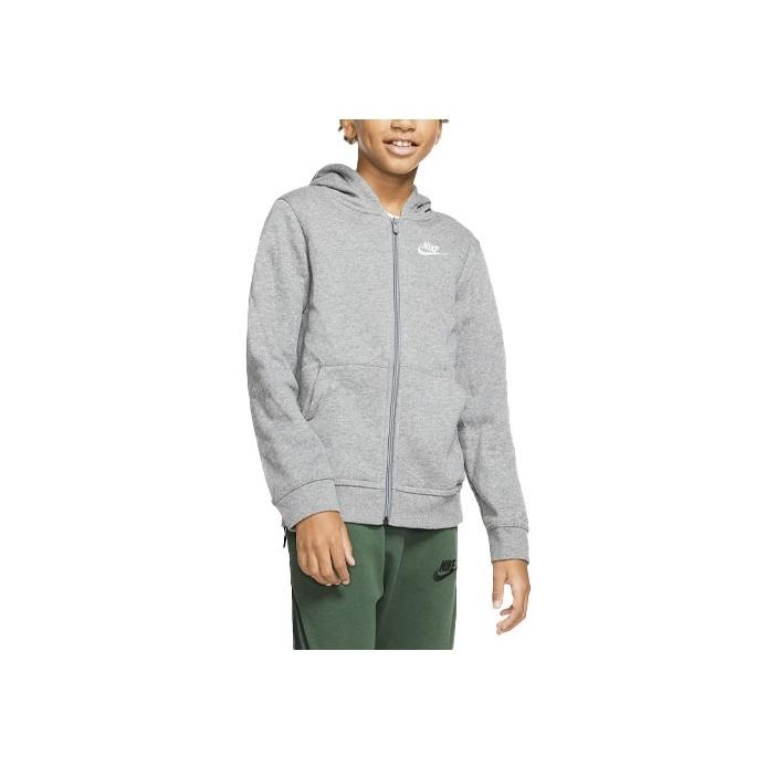 Nike Спортивная повседневная куртка с капюшоном детская верхняя одежда серая BV3699-091
