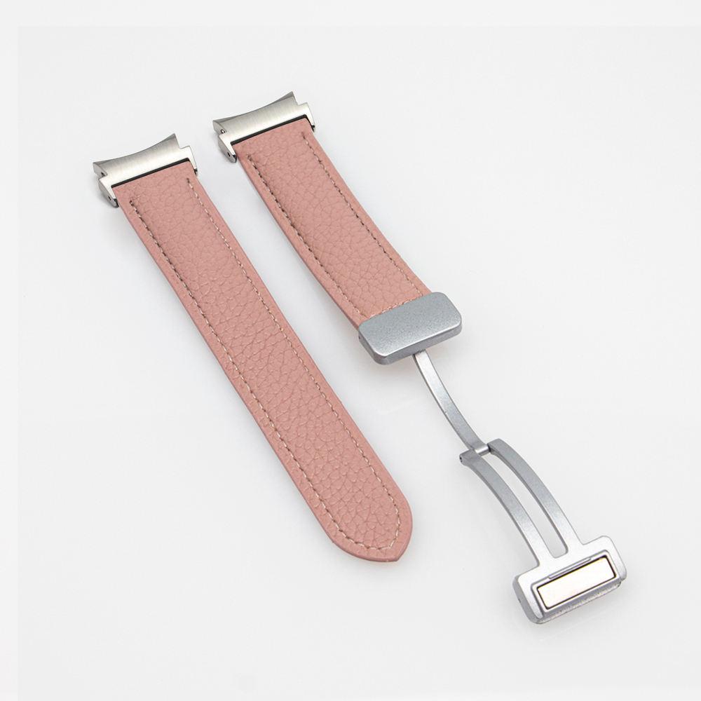 Price Fashion for Samsung Strap 4/5 Classic Magnetic Buckle Leather Strap 40/44/46mm