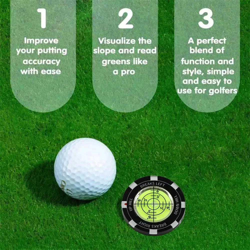 Golf Slope Putting Reader High Precision Round Putt Ball Marker Golf Green Reader for Accurate Putting Golfing Aid 5