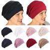 Soft Sleep Caps Hair Loss Headscarf Beanies Chemo Hat Muslim Hijabs Head Wrap Women Turban Hat