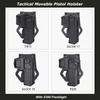 Tactical Glock 17 18 19 Movable Pistol Holster IR Laser Flashlight Mounted Airsoft Colt G17 Lock Gun Weapon Light X300