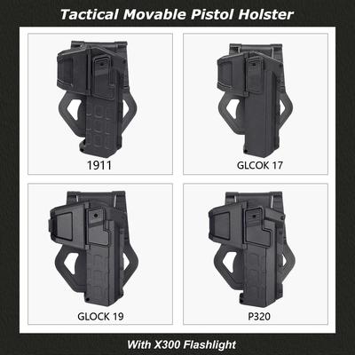 Тактическая кобура для пистолета Glock 17 18 19 с ИК-лазером и фонариком, устанавливаемая на страйкбольный пистолет Colt G17 Lock Gun Light X300