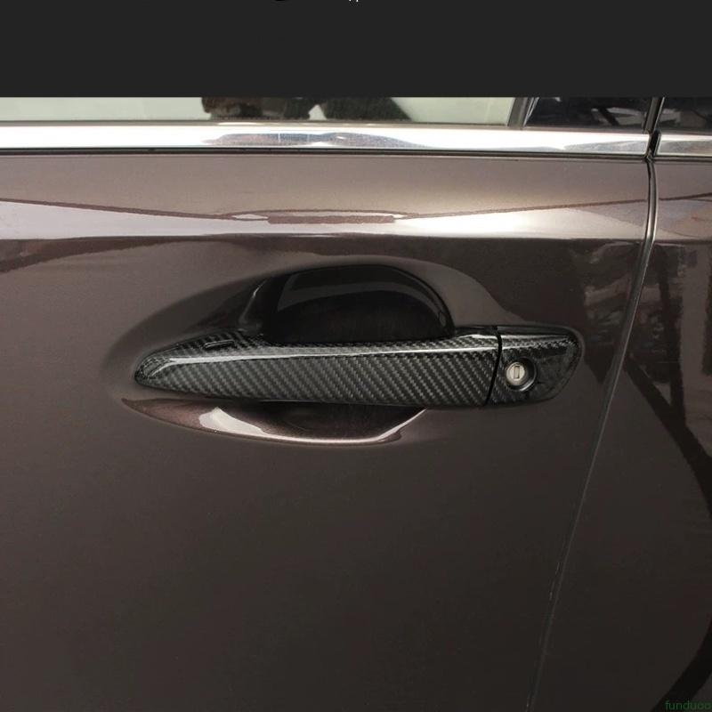 For Lexus IS ES CT200h RX GS IS200T IS250 IS300 IS350 RX270 RX350 Carbon Fiber Black Car Door Handle Cover Stickers Accessories