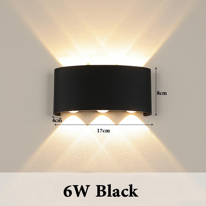 Alluminum LED Wall Lamp 4W/6W/8W IP65 Waterproof Wall Porch Lights Outdoor Lighting Garden Sconce Lamp 85-265V for Bedroom Home Decor