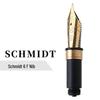 Немецкий набор ручек-перьевых ручек SCHMIDT Bock с позолоченным серебряным пером FH241/FH452