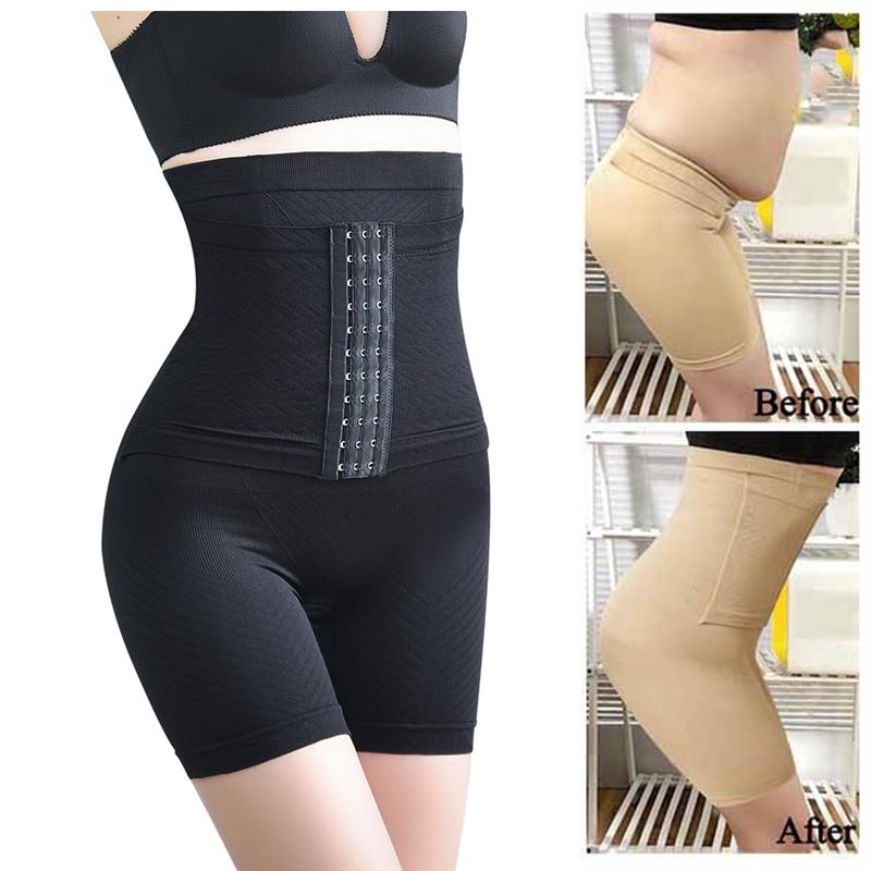 Women High Waist Shapewear Shorts Postpartum Recover Panties Shaping Boyshort Safety Short Pants Corrective Underwear Slimming Body Shaper