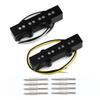 FLEOR Alnico 5 Jazz Bass Pickups, Neck & Bridge Pickup Set, 4-String, Fender Jazz Bass Guitar Pickup Parts
