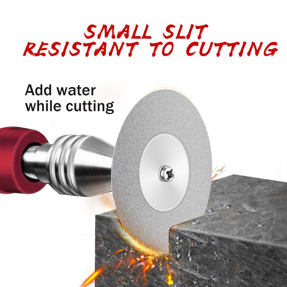 Cutting Dia. Small Diamond Cutting Wheel with Mandrel Cutoff Disc Blades Rotary Cutter Tool Kit for Ceramic Metal Stone Tile