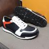 Trendy Brand Sports Shoes Men'S Contrasting Colors Fashion Leather Travel New Casual Shoes Non-Slip And Wear-Resistant British Style Running Shoes Men