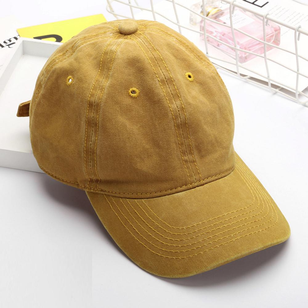 Retro Washed Baseball Cap - Suitable for Both Men and Women. Single- Soft Top. Adjustable Outdoor Casual Hat.