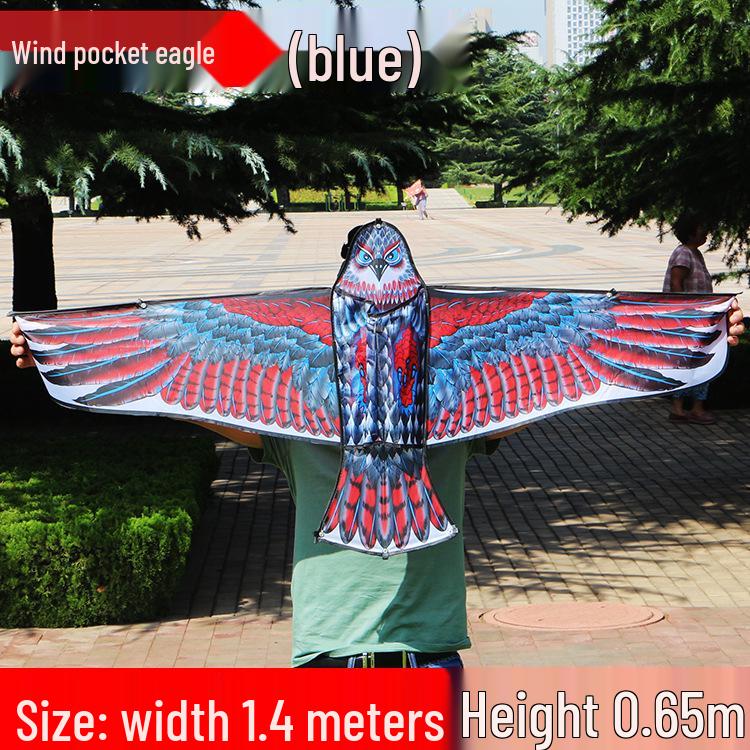 Воздушный змей Weifang Eagle с передней опорной стойкой - Прочный яркий тканевый хвост, плоский или изогнутый дизайн, Гарантированно летает.