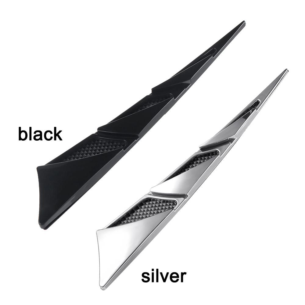 1 Pair Car-styling ABS Universal Air Intake Car Hood Sticker Side Flow Vent Cover Decorative
