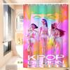 Kpop Demon Hunters Funny And Creative Beach Shower Curtain Waterproof Polyester Bath Curtains For Bathroom Decorate With Hooks
