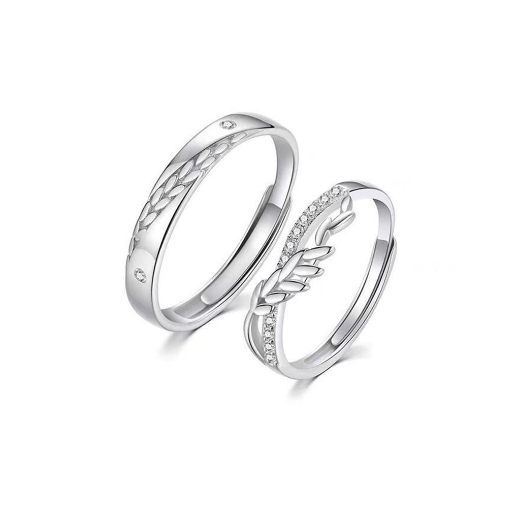 2 шт. Парные кольца, открытые регулируемые кольца для друг друга, кольца для влюбленных, свадебные украшения, кольцо для друзей, подарок, подходит для большинства женщин и мужчин